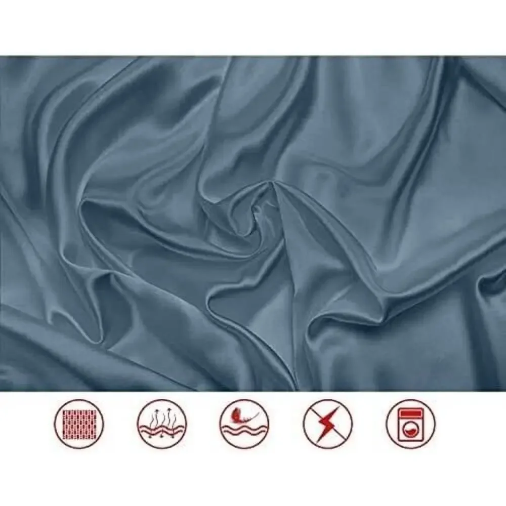 Luxury 100% Viscose Bamboo Cool Softest Bed‎ Sheets Set Deep Pocket Full Gray